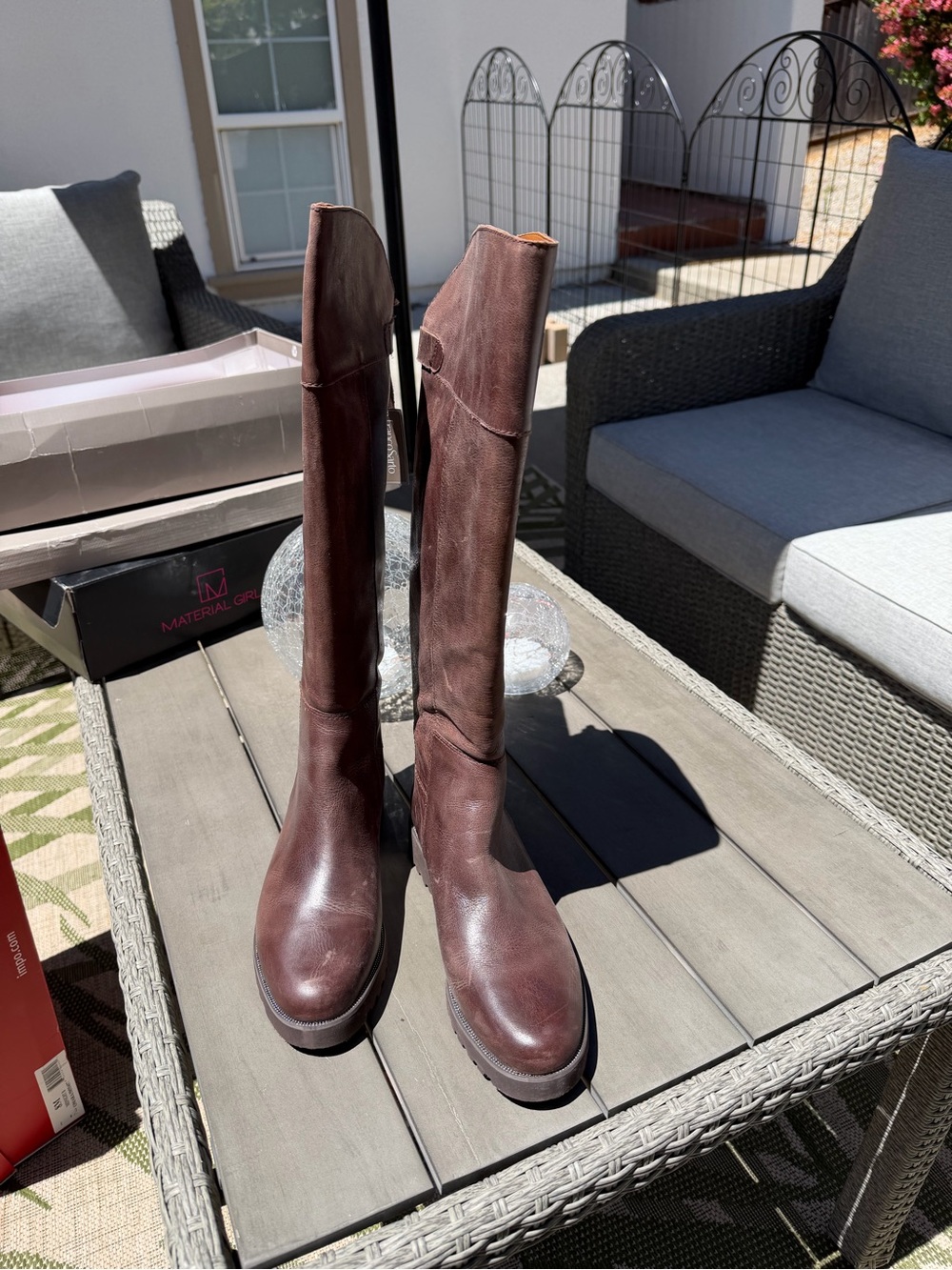 Franco Sarto Cosmina Brown Leather Boots